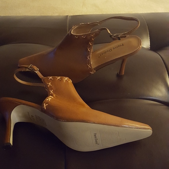 Pierre Dumas Sling Back Pointy Toe Shoes Size 8.5M - Picture 6 of 6